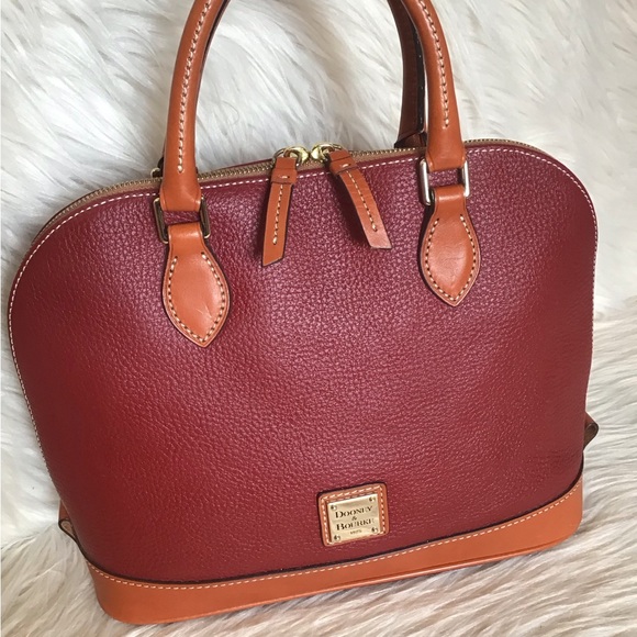 Dooney & Bourke zip zip pebble leather satchel - Picture 2 of 16
